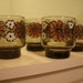 Vintage Mod Flower Glassware Drink Glasses