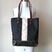 eco friendly hemp blend and leather handle tote bag // le sac de ville