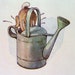 PETER RABBIT in a WATERING Can Double-sided Color Print
