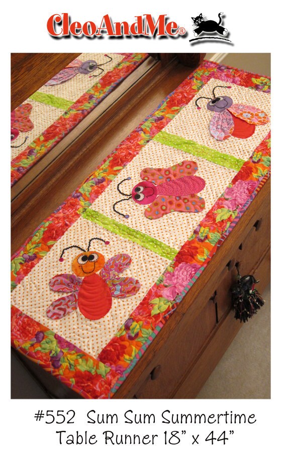 Sum Sum Summertime Table Runner Pattern By Cleo And Me