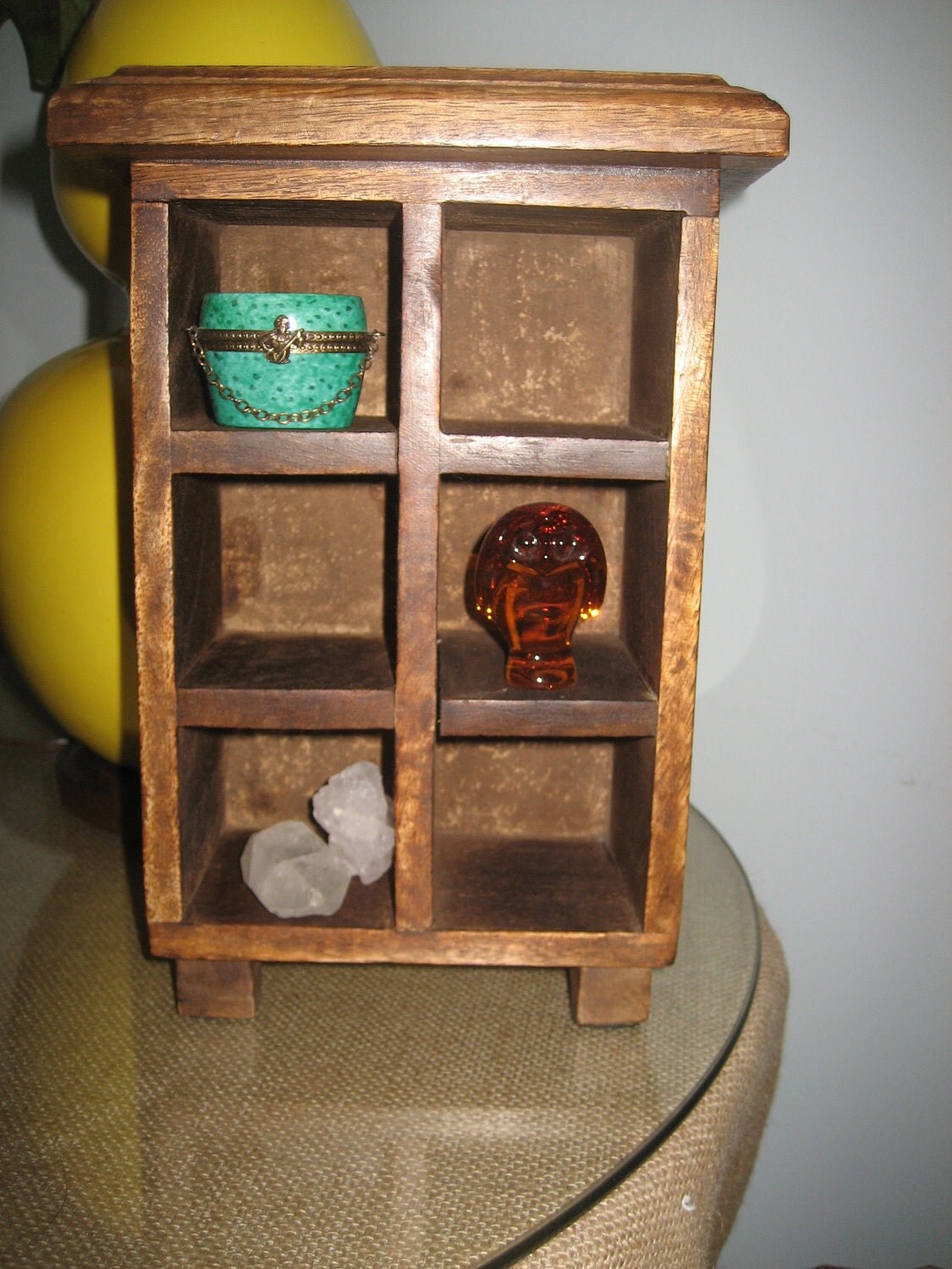 SALE Vintage Wooden Cubby Shelf by eleanorandjames on Etsy