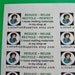 60 PERSONALIZED Go Green Labels. 2 Sheets of White 1-Inch Labels. 2693