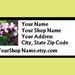 30 PERSONALIZED Return Address Labels. 1 Sheet of 1-Inch White Labels. COLOR Picture. 2224