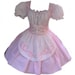 Little Bo Peep Dress Costume Womens Large L Pink and White Cute Kawaii