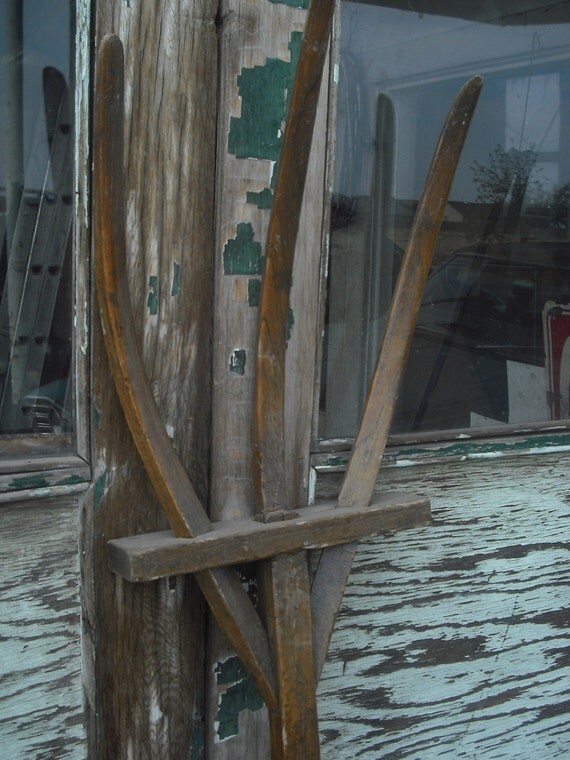 Antique Wooden Pitchfork