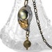 Steampunk Necklace, Antique Pocketwatch Plate Necklace Swallow & Moon