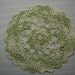 Moss Green Doily-7 inch Doily-Snowflake Doily-Varigated Moss Green Doily-Hand Crocheted Cotton Doily-Cindy's Loft