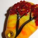 Ruby Tree at Sunset.... Organic Focal... Handmade Lampwork Tree Beads...BeatleBaby Glassworks