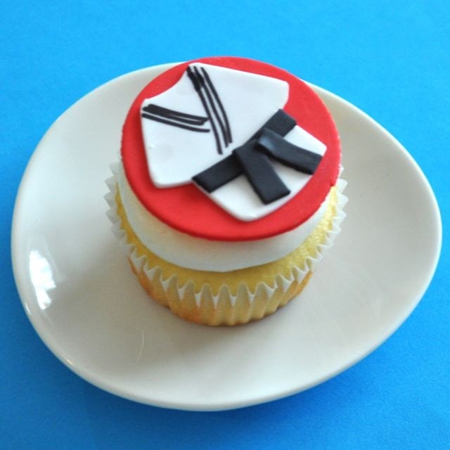 Martial Arts Fondant Cupcake Topper for Birthday Parties and