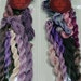 Purple Grab Bag with silk, cotton fibers