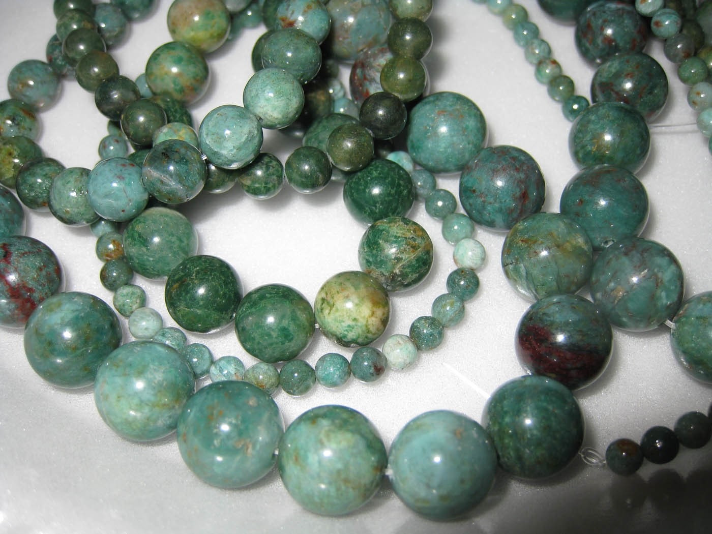 10mm African Jade Round Beads 16 inch strand