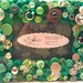 St. Patrick's Day Shamrock Button Picture Frame in Greens for 4"x6" photo