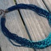 Royal and Turquoise Colored Seed Bead Necklace