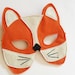 Fox Cub Children Mask Kids Halloween Mask Animal Carnival Dress up Costume Accessory, Pretend Play Toy for Girls Boys and Toddlers