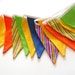 Rainbow Fabric Bunting, Birthday Decoration Party Decor, Banner, BBQ, Garden Party, Colorful Indoor, Outdoor Photo Props - Ready to Ship