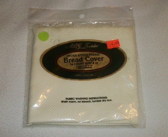 14 Count Cross Stitch Fabric Bread Cover blank by Momto3Qties