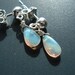 Opal Earrings with Ethiopian Fire Opals and Sterling Silver Posts