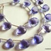 SALE - LOVELY Lilac Quartz Faceted Heart Briolettes - (2) Focals