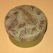 Round Trinket Box Fossil Fern Design