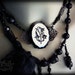 necklace - Lilies of the Night - ooak, gothic, royal, victorian, neovictorian, dark romance, queen