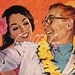 vintage pinup hawaii hula romance 1953 illustration