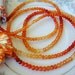 Top Grade Carnelian Micro Faceted Rondelles 8 Inch Strand