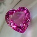 Hot Rosy Pink Topaz Fancy Heart Shape Concave Cut Focal Briolette NOT Drilled