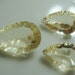 AAA Champagne Scapolite Concave Cut Briolettes Trio Set