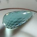 Beautiful Sage Green Amethyst Basket Net Faceted Teardrop Briolette ONE BRIOLETTE