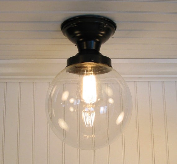 Biddeford. Glass Lighting SEMI-FLUSH Ceiling Light Fixture