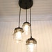 Vintage Clear Canning Jar CHANDELIER Created NEW