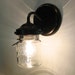 Vintage CLEAR Canning Jar SCONCE Created NEW