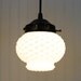Vintage Milkglass Hobnail Globe PENDANT Light