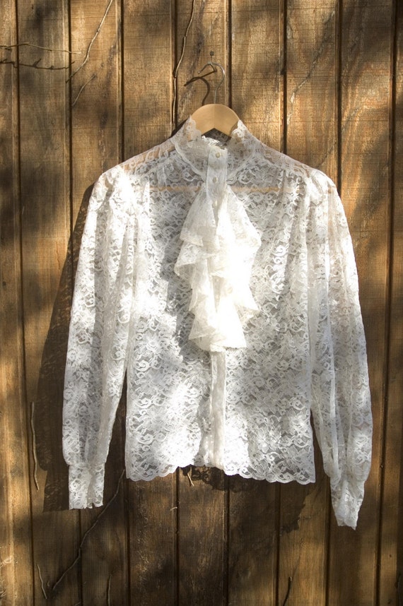 ruffled victorian blouse