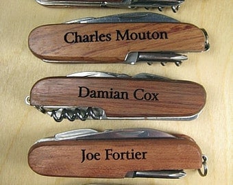 wood pocket knife