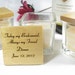 Set of 3 Personalized Engraved Wood Top Votive Candles Bridesmaid Maid of Honor Wedding Gift Keepsake