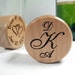1 Personalized Engraved Wine Bottle Cork Topper Stopper Monogram Wood Party Wedding Favor