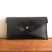 iPhone 5 Leather envelope Case - black