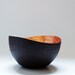 Paper Mache Vessel in Black and Copper - The Wavy - Made to order