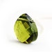 Simple Olive Crystal Necklace - Swarovski crystal and Sterling Silver