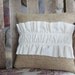 Burlap and Muslin Pillow