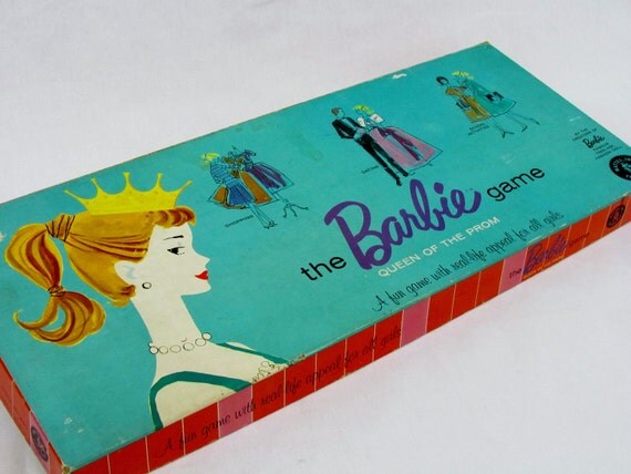 Vintage 1960 Barbie Prom Queen board game complete and ready