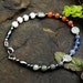 Gemstone Anklet - Four Quarters Four Elements Pagan Circle Casting
