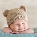 the bronson // newborn teddy bear beanie