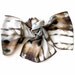 Vanilla Khaki Stripe Hand Dyed Silk Scarf