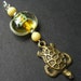 Turtle Keychain. Phone Charm, Purse Charm. Handmade Key Charm - Surfs Up Sea Turtle.