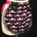Black & Pink Hearses Cotton Half Apron - SugarKitty Corsets