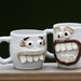Christmas in July 15% OFF SALE. His and Hers Coffee Cups, Fun Couple's Gift