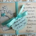 Sister/Sister-In-Law Will You Be My Maid of Honor/Bridesmaid Vintage Style Glittered NEW - Tiffany Color