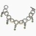 RESERVED Silver and Erinite Swarovski Crystal Bracelet OOAK